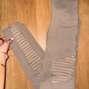 ALO Yoga Tan 7/8 Airbrush Motto Leggings